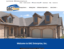 Tablet Screenshot of dacenterprise.com